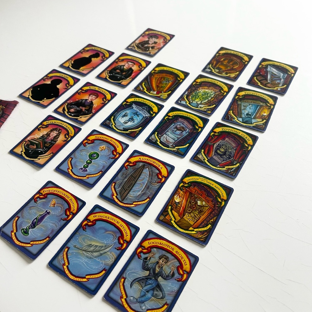 Harry Potter & The Sorcerers Stone Mystery at Hogwarts Game Cards